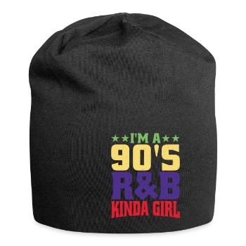 I'm A 90's R'b Kinda Girl 17 - Jersey Beanie - black - Front