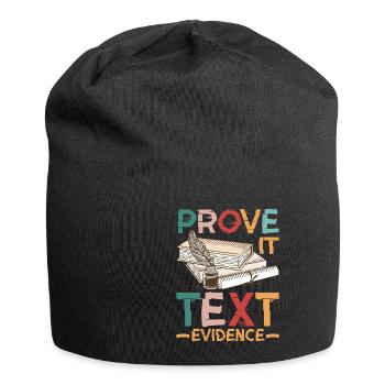 Prouvez-le, preuve textuelle 38 - Bonnet en jersey - noir - Devant