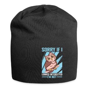 Sorry If I Looked Interested, I'm Not 25 - Jersey-Beanie - Schwarz - Vorne