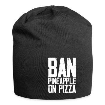 Interdire l’ananas sur la pizza 3 - Bonnet en jersey - noir - Devant