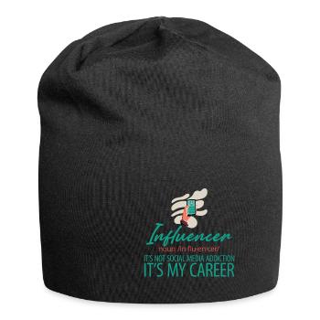 Influencer, It's Not Social Media Addiction 2 - Jersey-Beanie - Schwarz - Vorne