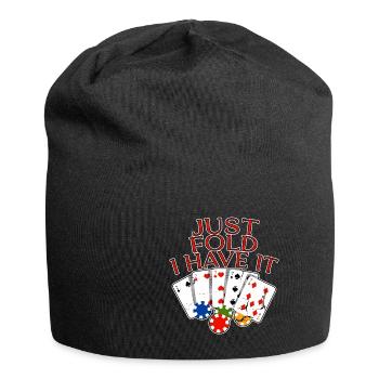 Juste plier je l’ai 4 - Bonnet en jersey - noir - Devant