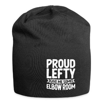 Proud Lefty, Give Me Some Elbow Room - Jersey-Beanie - Schwarz - Vorne