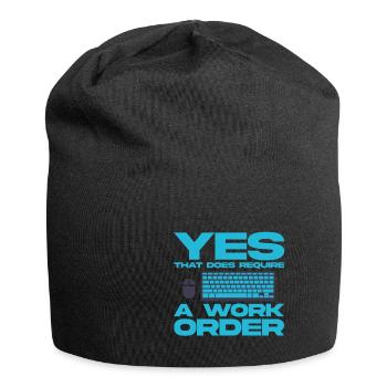 Oui, cela nécessite un ordre de travail 4 - Bonnet en jersey - noir - Devant