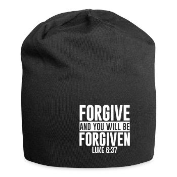Forgive And You Will Be Forgiven - Jersey Beanie - black - Front