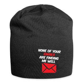 Aucun de vos e-mails ne me trouve bien 4 - Bonnet en jersey - noir - Devant