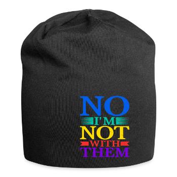 No I'm Not With Them 16 - Jersey-Beanie - Schwarz - Vorne