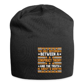 The Only Difference Between A Conspiracy Theory 15 - Jersey-Beanie - Schwarz - Vorne