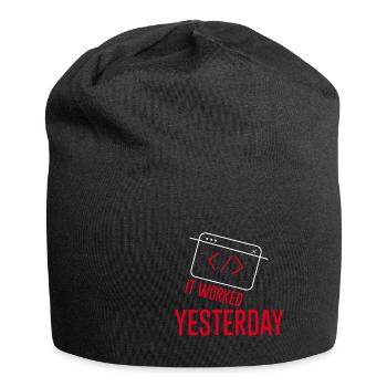 It Worked Yesterday 2 - Jersey-Beanie - Schwarz - Vorne