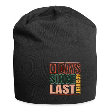 0 Days Since Last Accident 14 - Jersey Beanie - black - Front
