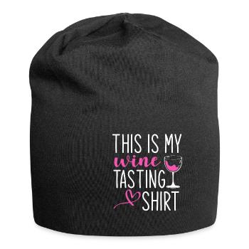 This Is My Wine Tasting - Jersey Beanie - black - Front