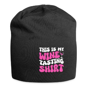 This Is My Wine Tasting - Jersey Beanie - black - Front