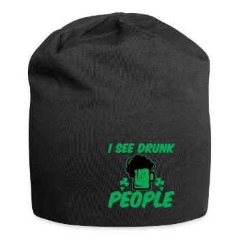 I See Drunk People 2 - Jersey Beanie - black - Front