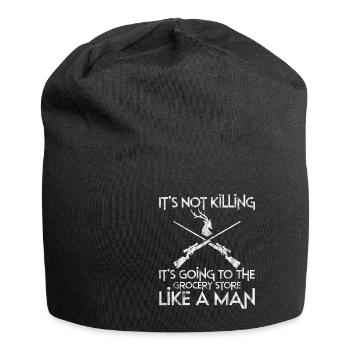 It's Going To The Grocery Store Like A Man 3 - Jersey-Beanie - Schwarz - Vorne