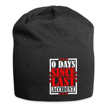0 Days Since Last Accident 13 - Jersey Beanie - black - Front