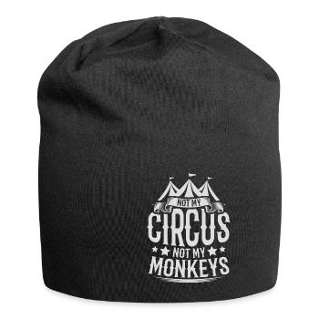 Not My Circus Not My Monkeys Work - Jersey Beanie - black - Front