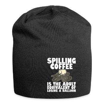 Spilling Coffee Is Like Losing A Balloon4 - Jersey Beanie - black - Front