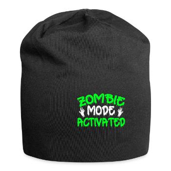 Zombie Mode Activated Halloween Grußel - Jersey-Beanie - Schwarz - Vorne