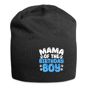 Mama Of The Birthday Boy Dog Birthday - Jersey Beanie - black - Front