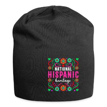 National Hispanic Heritage Feiertag Erbe - Jersey-Beanie - Schwarz - Vorne