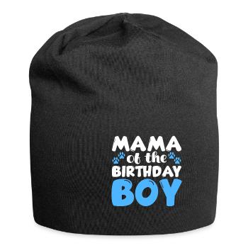 Mama Of The Birthday Boy Dog Birthday - Jersey Beanie - black - Front