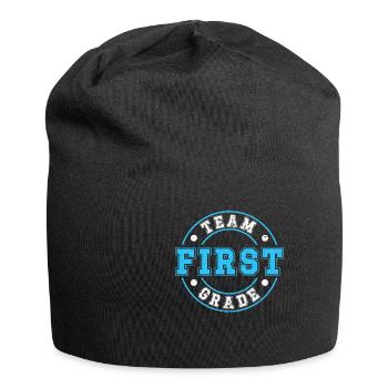 Équipe Inscription en première année Premier jour d’école - Bonnet en jersey - noir - Devant