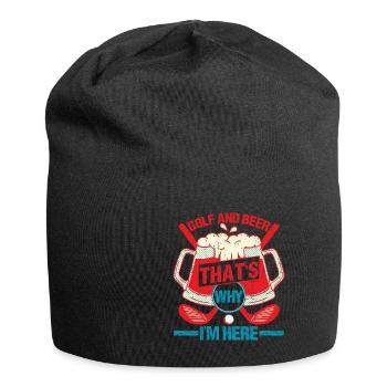 Golf And Beer That's Why I'm Here 2 - Jersey Beanie - black - Front