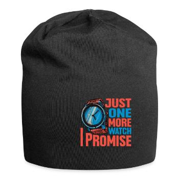 Just One More Watch I Promise - Jersey-Beanie - Schwarz - Vorne