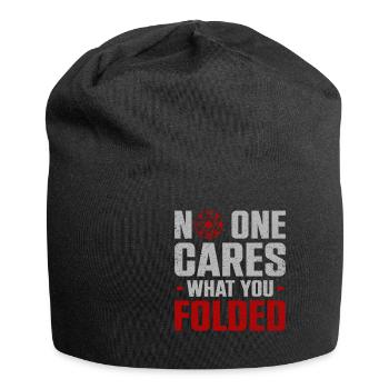No One Cares What You Folded Poker - Jersey Beanie - black - Front