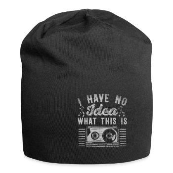 Je n’ai aucune idée de ce que c’est cassette - Bonnet en jersey - noir - Devant