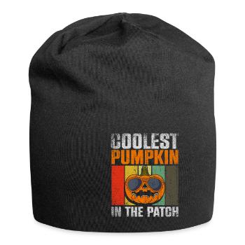 La citrouille la plus cool du patch Halloween - Bonnet en jersey - noir - Devant
