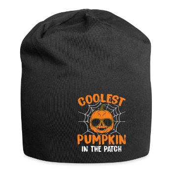 La citrouille la plus cool du patch Halloween - Bonnet en jersey - noir - Devant