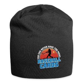Vous ne pouvez jamais avoir trop de cartes de baseball 3 - Bonnet en jersey - noir - Devant