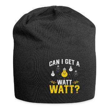 Can I Get A Watt Watt Electrician - Jersey Beanie - black - Front