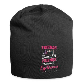 Friends don't let friends make bad ones - Jersey Beanie - black - Front