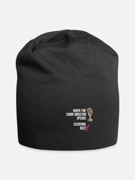 Wenn Der Chorleiter Spricht... Alle Tenorsopran - Jersey-Beanie - Schwarz