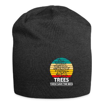 Trees that save the bees Ecology - Jersey Beanie - charcoal grey - Front