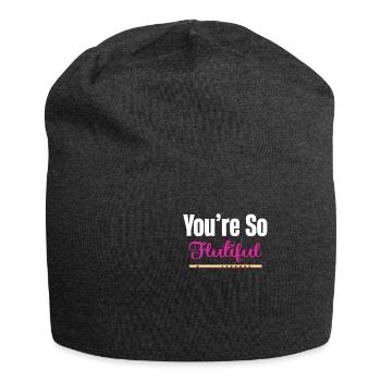 Du Bist So Flötenlustig Flötenspieler - Jersey-Beanie - Anthrazit - Vorne