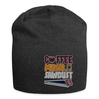 Coffee Music Sawdust 4 - Jersey Beanie - charcoal grey - Front