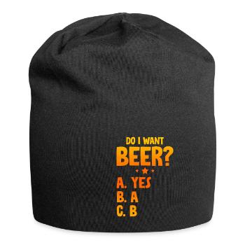 Do I Want Beer, A Yes 2 - Jersey Beanie - black - Front