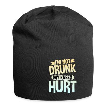 I'm Not Drunk My Knees Hurt 4 - Jersey Beanie - black - Front