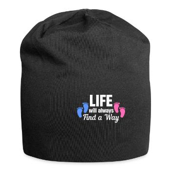 Life will always find a way ivf dad - Jersey Beanie - black - Front