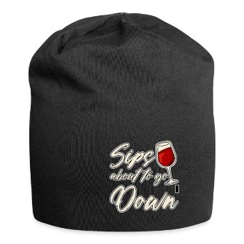 Sips sur le point de descendre 2 - Bonnet en jersey - noir - Devant