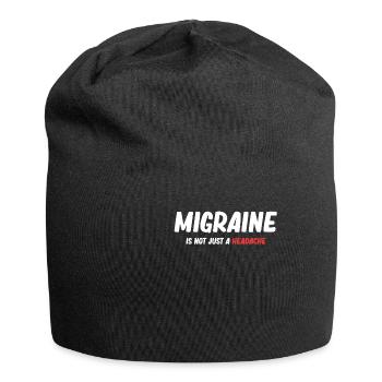 La migraine n’est pas seulement un trouble de maux de tête - Bonnet en jersey - noir - Devant