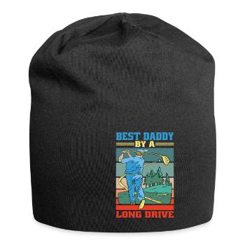 Best Daddy By A Long Drive 3 - Jersey Beanie - black - Front