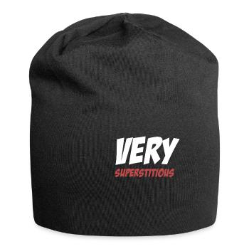 superstitious, funny, unhappy, occult - Jersey Beanie - black - Front