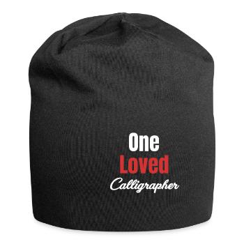 A Beloved Calligrapher Funny Craftsman - Jersey Beanie - black - Front