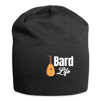 Bard Life, Lute Player, String Musician, Mandolinist - Jersey Beanie - black - Front