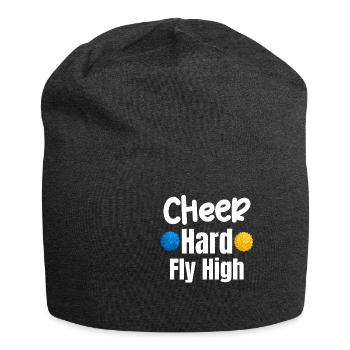 Cheer Hard Fly High Drôle Flyer Football Backspot - Bonnet en jersey - charbon - Devant