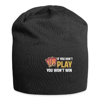 My Retirement Funny Lottery Player - Jersey Beanie - black - Front